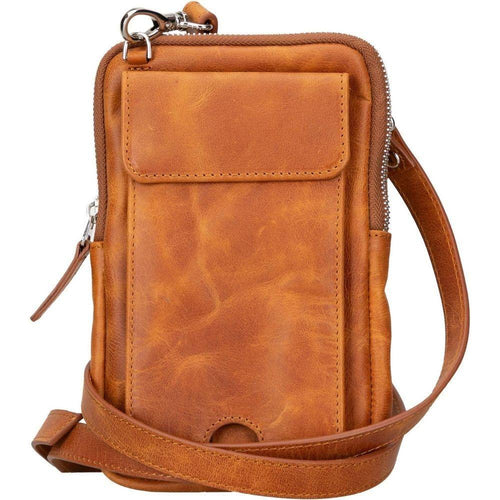 Load image into Gallery viewer, Niagara Leather Crossbody Phone Bag for Men-3
