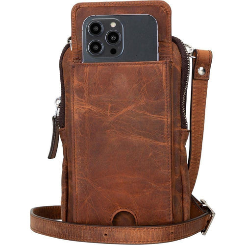 Load image into Gallery viewer, Niagara Leather Crossbody Phone Bag for Men-14
