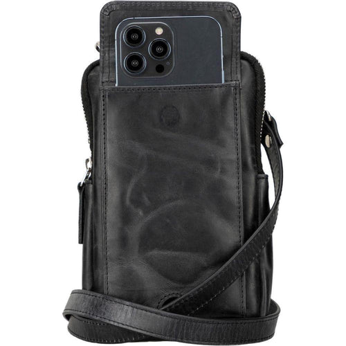 Load image into Gallery viewer, Niagara Leather Crossbody Phone Bag for Men-7
