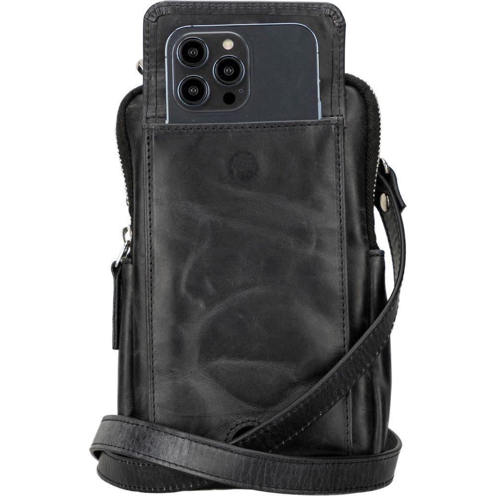 Niagara Leather Crossbody Phone Bag for Men-7