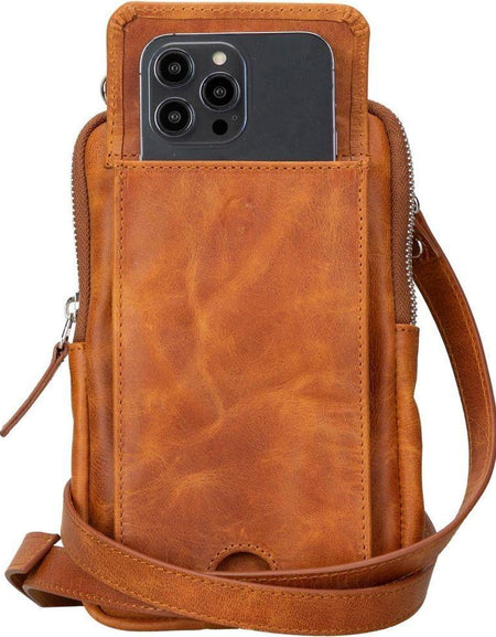 Niagara Leather Crossbody Phone Bag for Men-0
