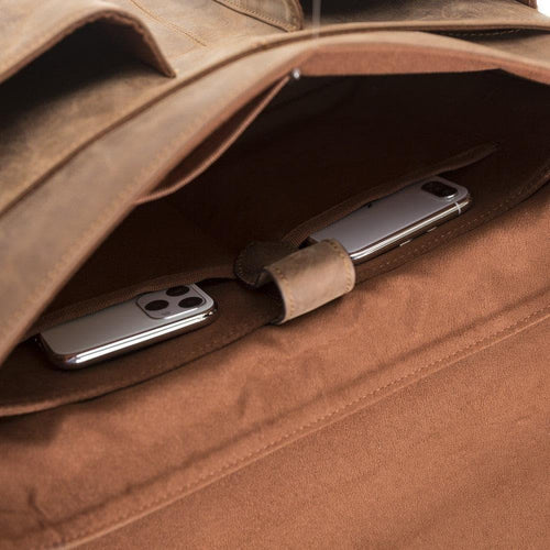 Load image into Gallery viewer, Olympus Genuine Leather Bag, Briefcase, Notebook Bag - 13"/17"
