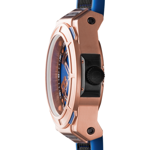 Load image into Gallery viewer, Otto Blue Rose Gold Designer Watch
