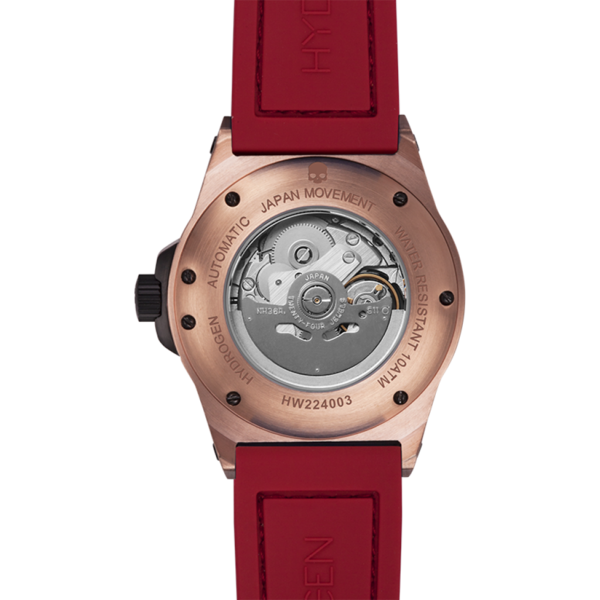Otto Red Rose Gold Designer Watch