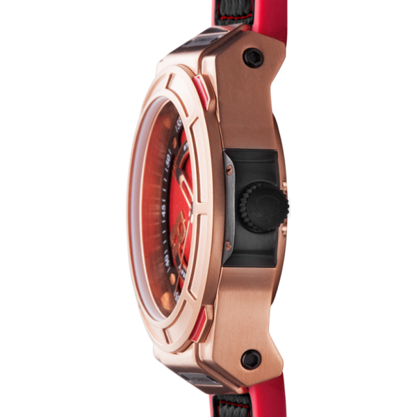 Otto Red Rose Gold Designer Watch