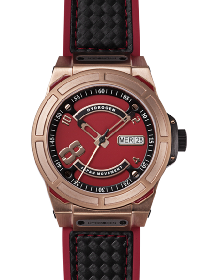 Otto Red Rose Gold Designer Watch