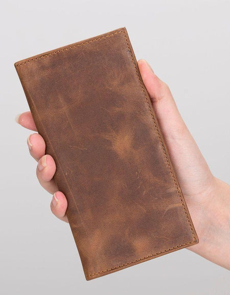 Ouray Handmade Full-Grain Leather Long Wallet for Men and Women-10