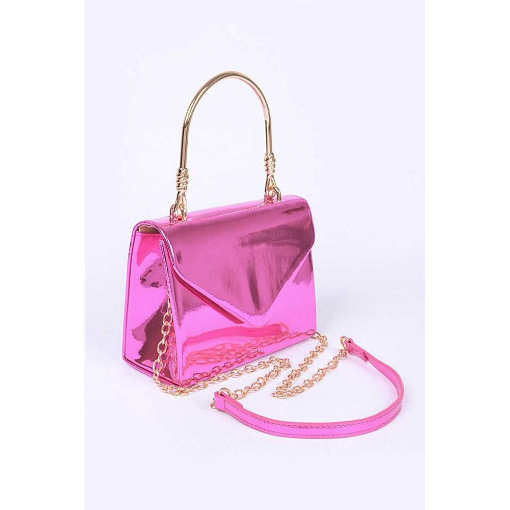 Mirror Patent Finish Top Handle Swing Bag