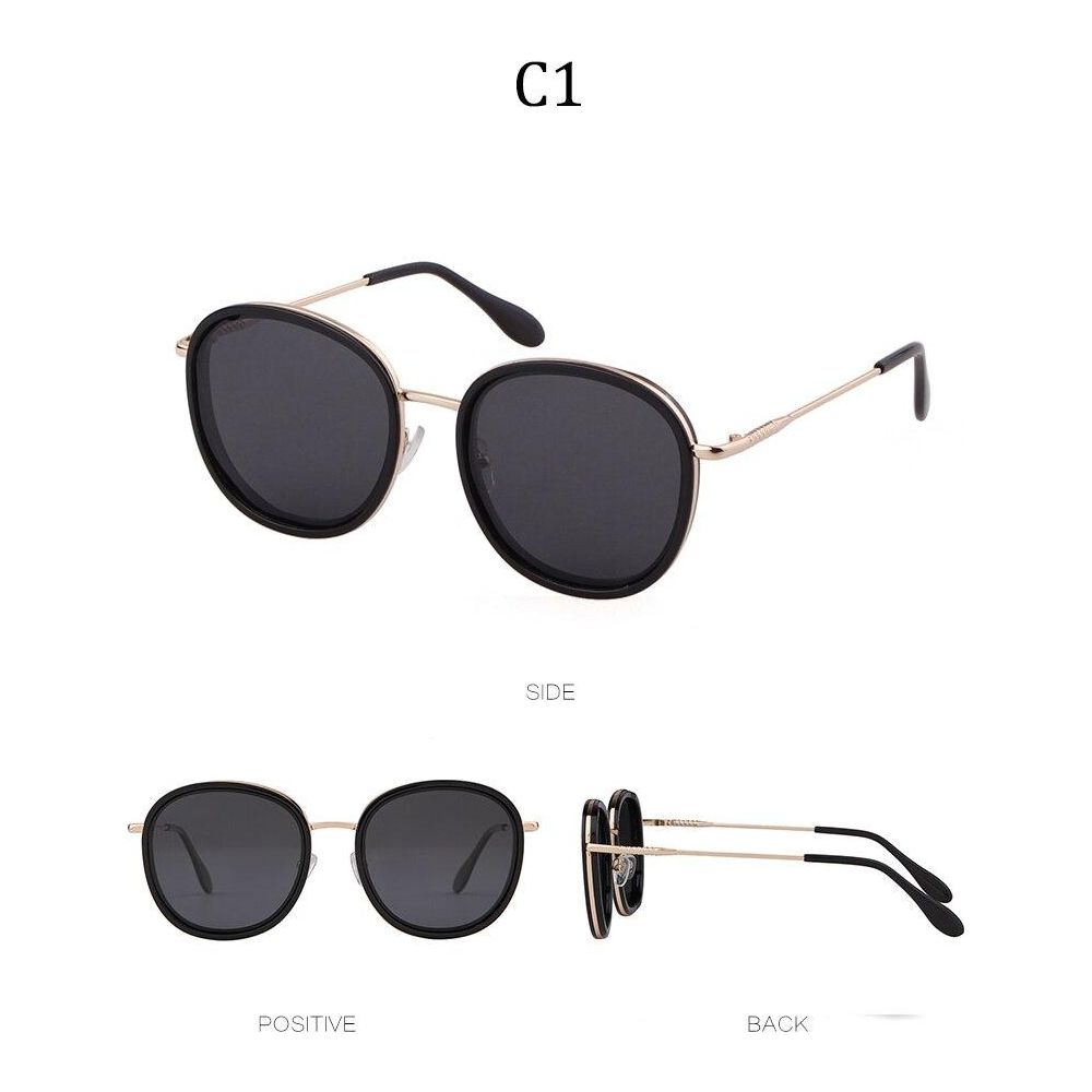 Fashion round sunglasses women men brand luxury design green candy