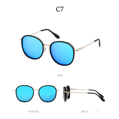 Load image into Gallery viewer, Fashion round sunglasses women men brand luxury design green candy
