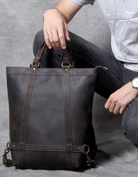 The Icarus | Handmade Vintage Leather Backpack