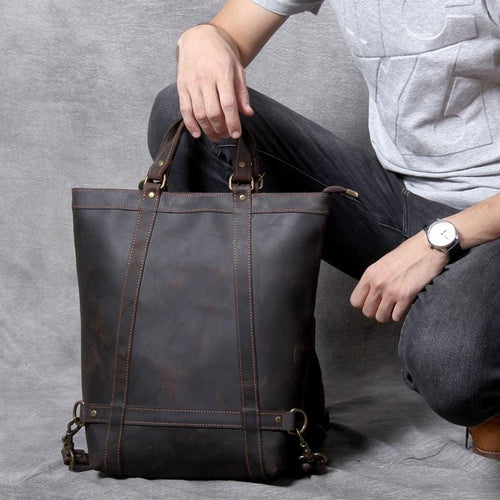 Load image into Gallery viewer, The Icarus | Handmade Vintage Leather Backpack
