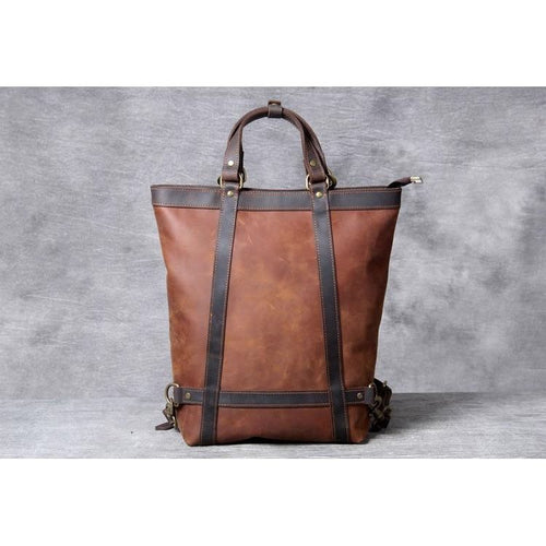 Load image into Gallery viewer, The Icarus | Handmade Vintage Leather Backpack
