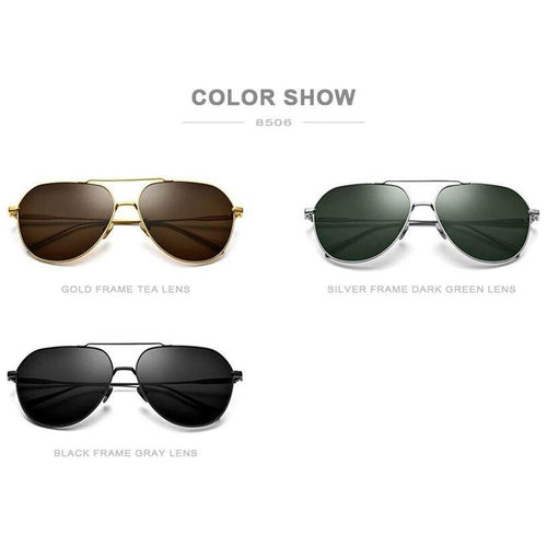 Load image into Gallery viewer, Pure Titanium Polarized Sunglasses Men Brand Design Square Sun Glasses
