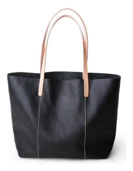 Luxurious Genuine Leather Simple Tote by [Brand Name]