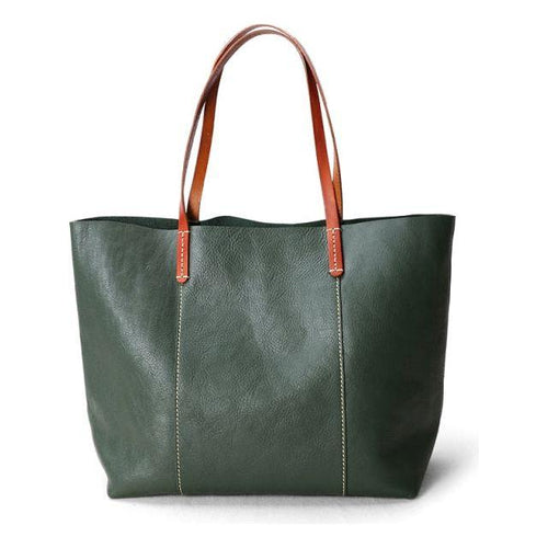 Load image into Gallery viewer, Luxurious Genuine Leather Simple Tote by [Brand Name]
