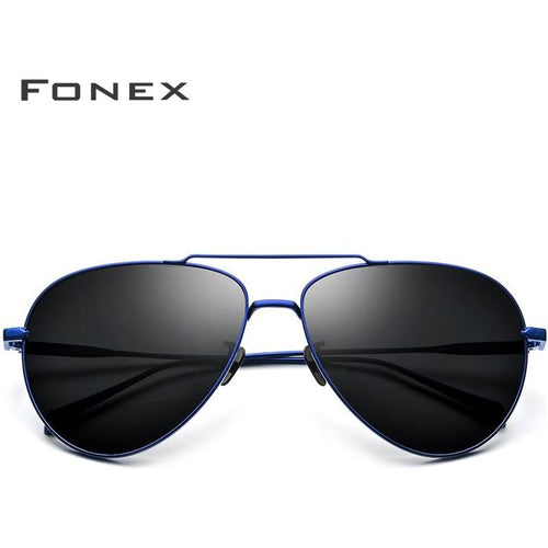 Load image into Gallery viewer, Pure Titanium Polarized Sunglasses Men Aviation Sun Glasses for Men
