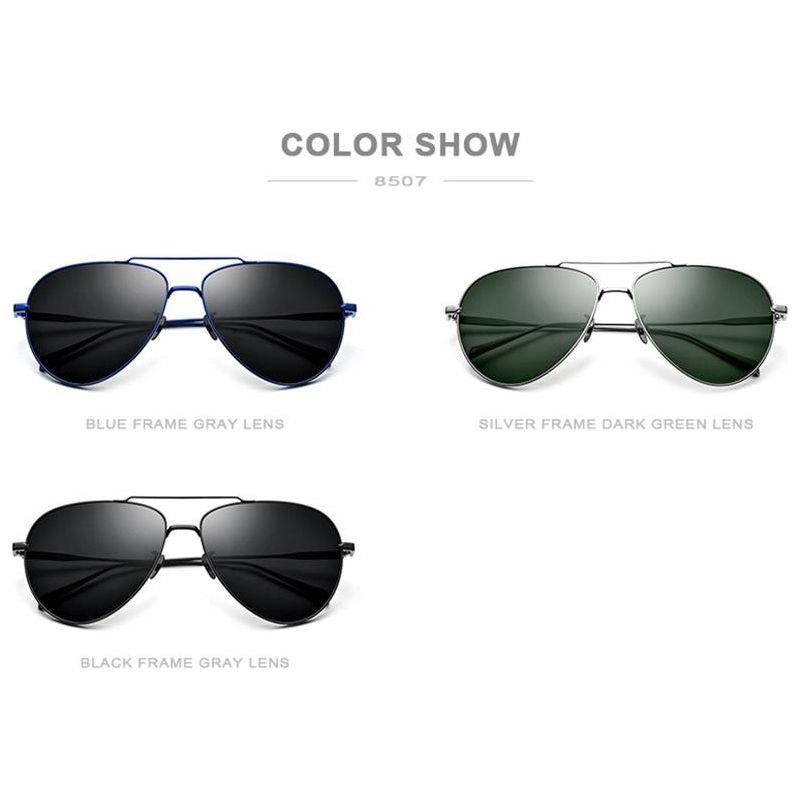 Pure Titanium Polarized Sunglasses Men Aviation Sun Glasses for Men