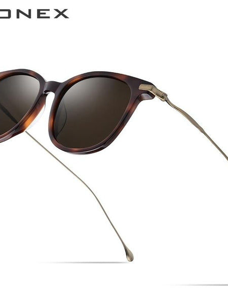Titanium Acetate Polarized Sunglasses Men New Fashion Brand Designer