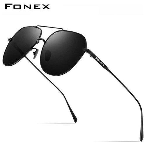 Load image into Gallery viewer, Pure Titanium Polarized Sunglasses Men Brand Design Square Sun Glasses
