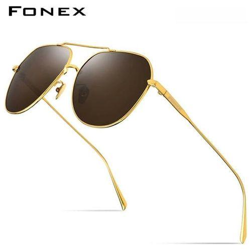 Load image into Gallery viewer, Pure Titanium Polarized Sunglasses Men Brand Design Square Sun Glasses
