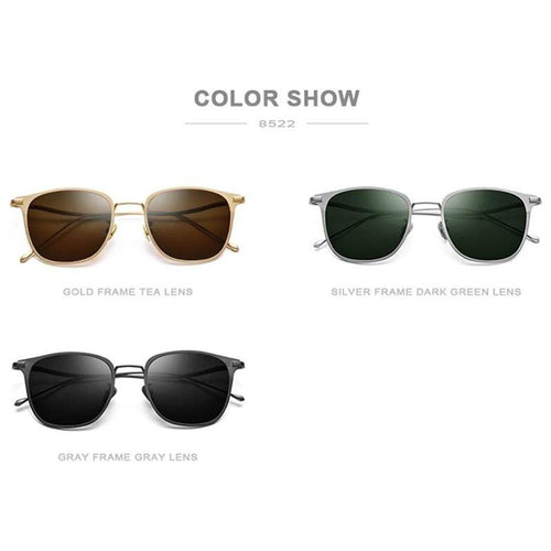 Load image into Gallery viewer, Pure Titanium Sunglasses Men New Fashion Retro Vintage Square High
