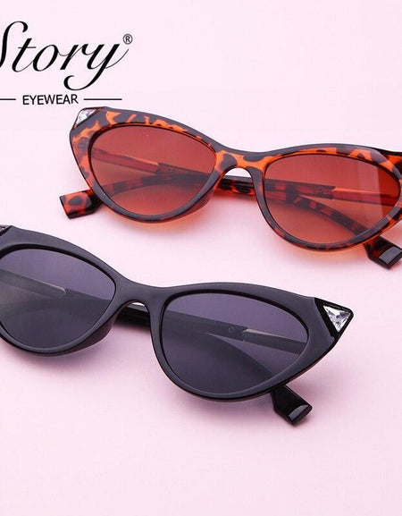 Fashion cat eye sunglasses women brand luxury designer vintage Leopard