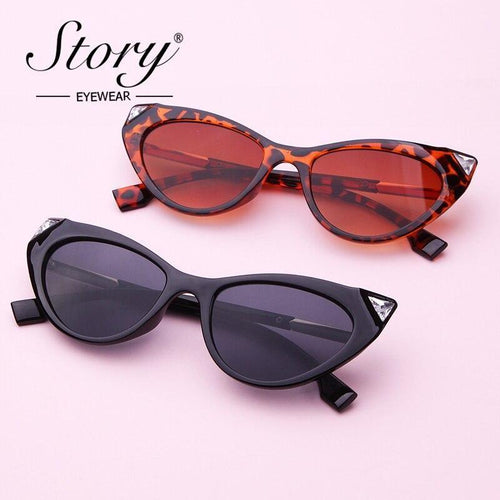 Load image into Gallery viewer, Fashion cat eye sunglasses women brand luxury designer vintage Leopard
