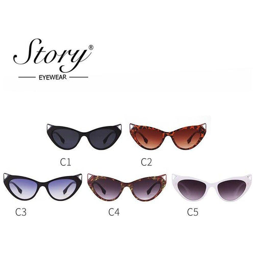 Load image into Gallery viewer, Fashion cat eye sunglasses women brand luxury designer vintage Leopard
