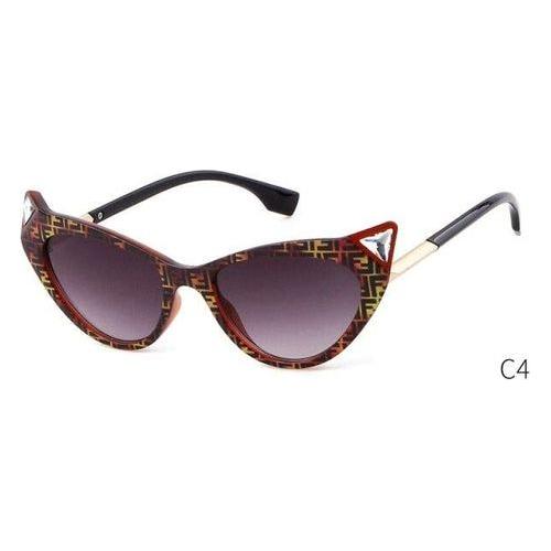 Load image into Gallery viewer, Fashion cat eye sunglasses women brand luxury designer vintage Leopard
