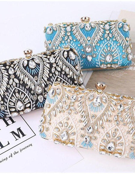 Clutch handbag Luxury Diamond Rhinestone Clutch Bags Exquisite Female