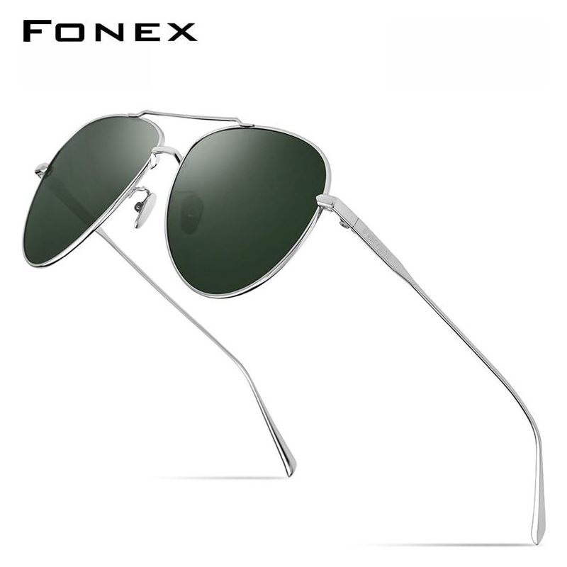 Pure Titanium Polarized Sunglasses Men Aviation Sun Glasses for Men