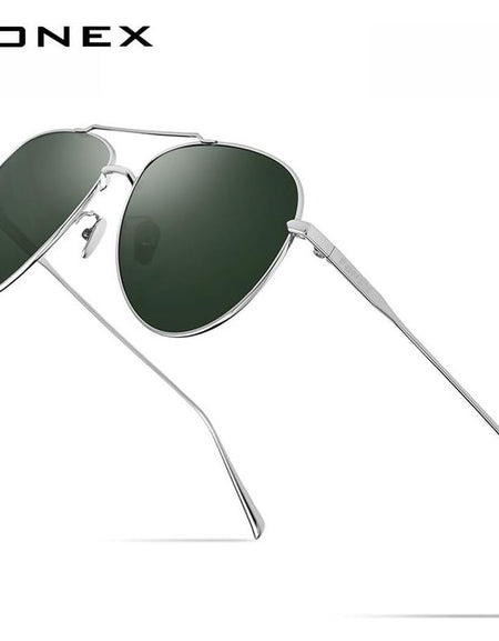 Pure Titanium Polarized Sunglasses Men Aviation Sun Glasses for Men