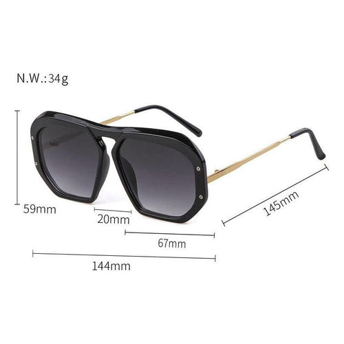 Load image into Gallery viewer, Fashion square sunglasses women men 2019 brand designer black classics
