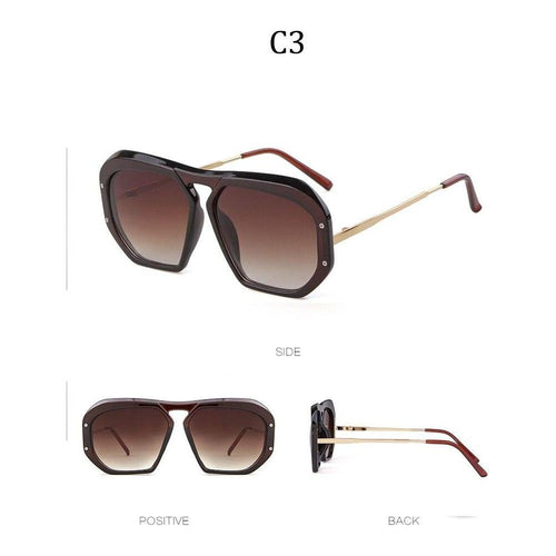 Load image into Gallery viewer, Fashion square sunglasses women men 2019 brand designer black classics
