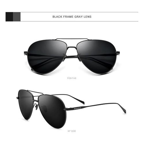 Load image into Gallery viewer, Pure Titanium Polarized Sunglasses Men Aviation Sun Glasses for Men
