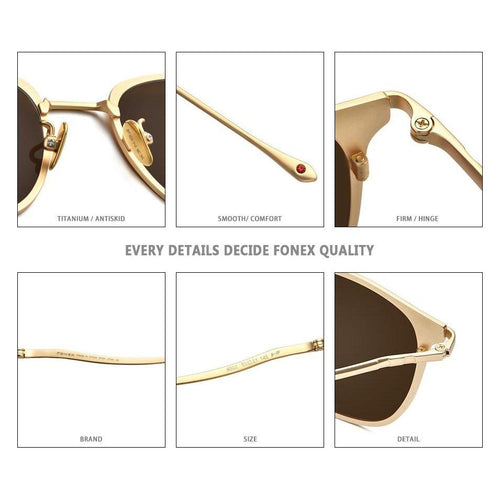 Load image into Gallery viewer, Pure Titanium Sunglasses Men New Fashion Retro Vintage Square High
