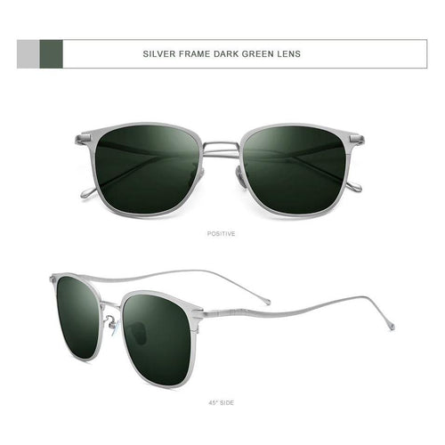 Load image into Gallery viewer, Pure Titanium Sunglasses Men New Fashion Retro Vintage Square High
