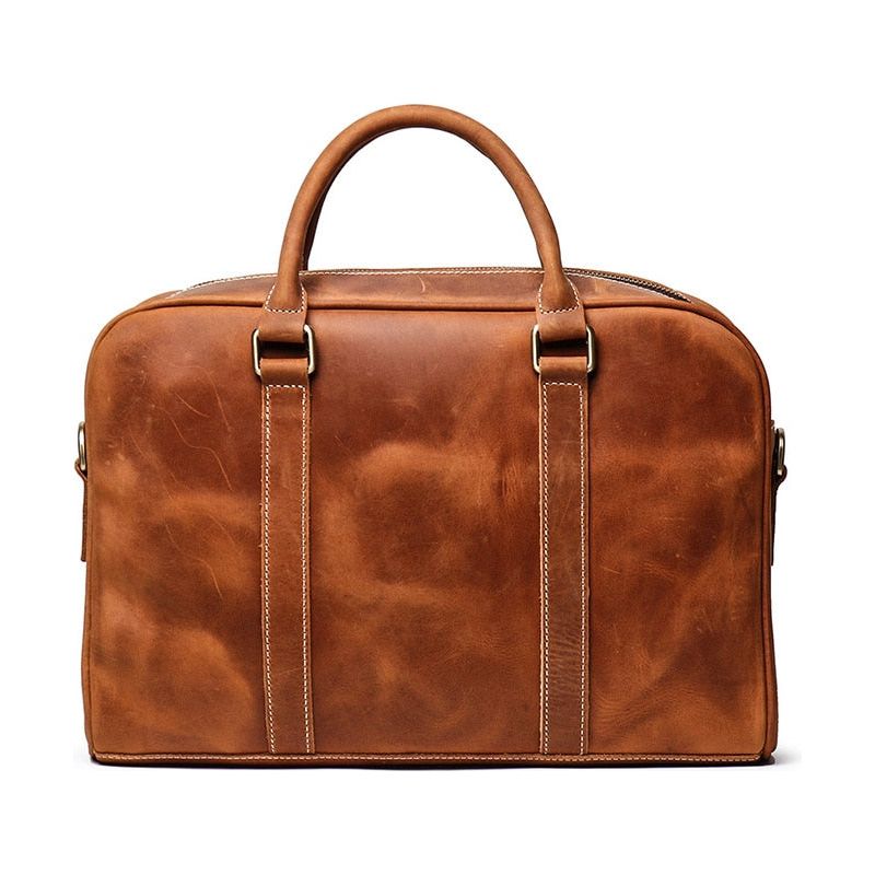 Bjorn Leather Laptop Bag | Vintage Leather Briefcase