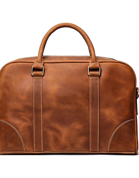 Bjorn Leather Laptop Bag | Vintage Leather Briefcase