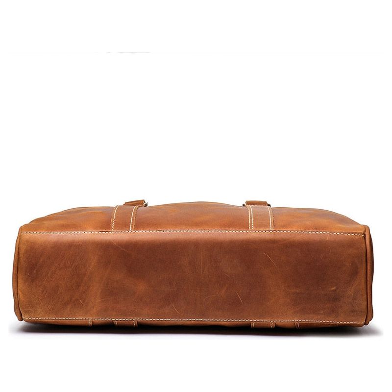 Bjorn Leather Laptop Bag | Vintage Leather Briefcase