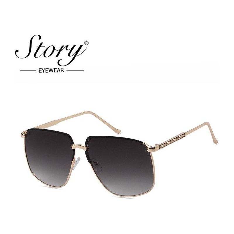 Retro oversized pilot sunglasses 2019 luxury brand designer