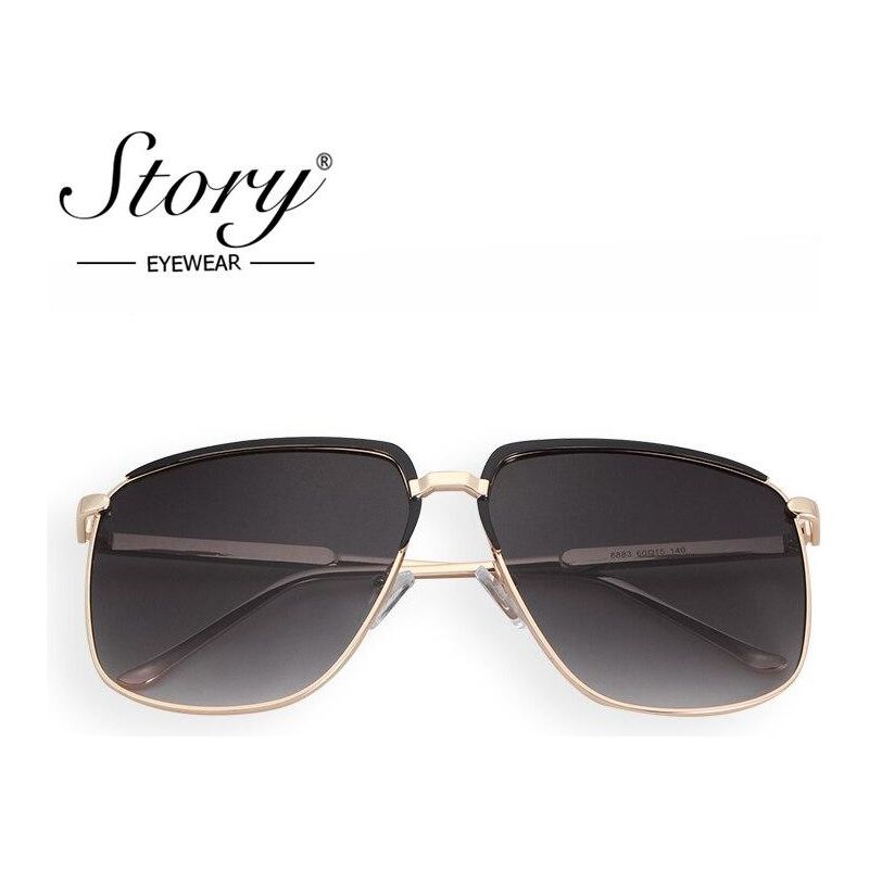 Retro oversized pilot sunglasses 2019 luxury brand designer