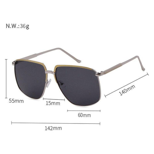 Load image into Gallery viewer, Retro oversized pilot sunglasses 2019 luxury brand designer
