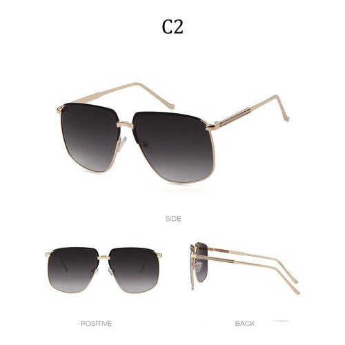 Load image into Gallery viewer, Retro oversized pilot sunglasses 2019 luxury brand designer
