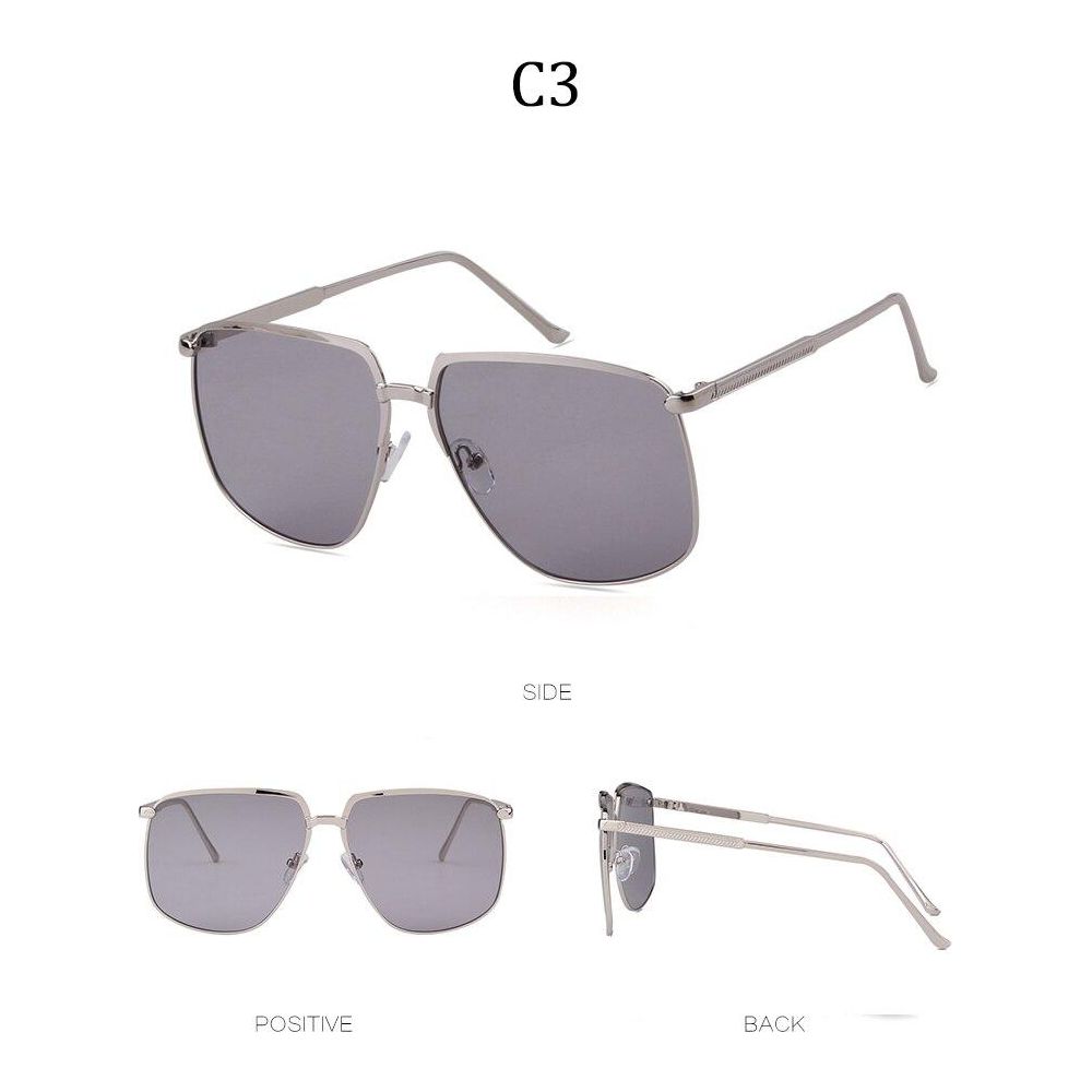 Retro oversized pilot sunglasses 2019 luxury brand designer