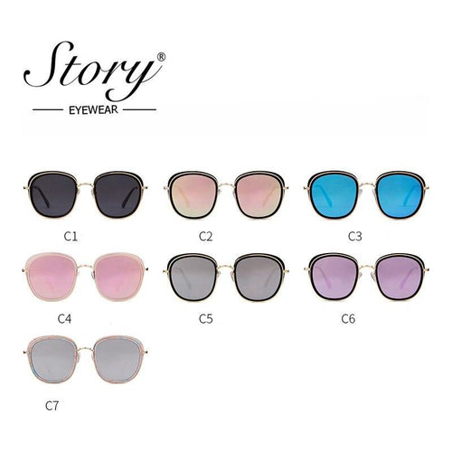 Load image into Gallery viewer, Retro Round Sunglasses Women Brand Vintage Gold Metal Frame Cat Eye
