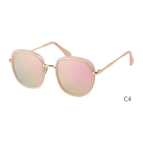 Retro Round Sunglasses Women Brand Vintage Gold Metal Frame Cat Eye