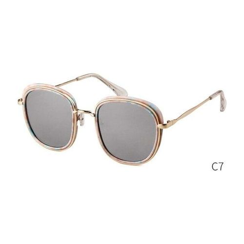 Retro Round Sunglasses Women Brand Vintage Gold Metal Frame Cat Eye