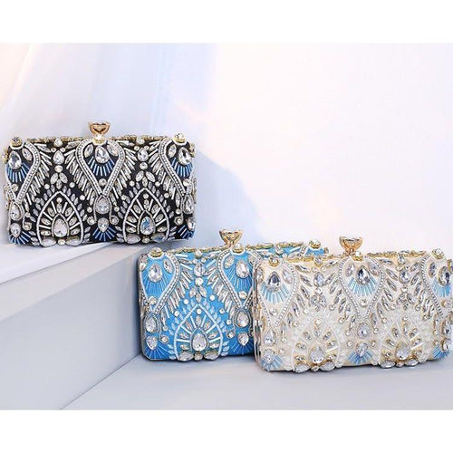 Load image into Gallery viewer, Clutch handbag Luxury Diamond Rhinestone Clutch Bags Exquisite Female
